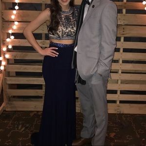 Camille La Vie 2 piece dress in navy blue! Size 0.